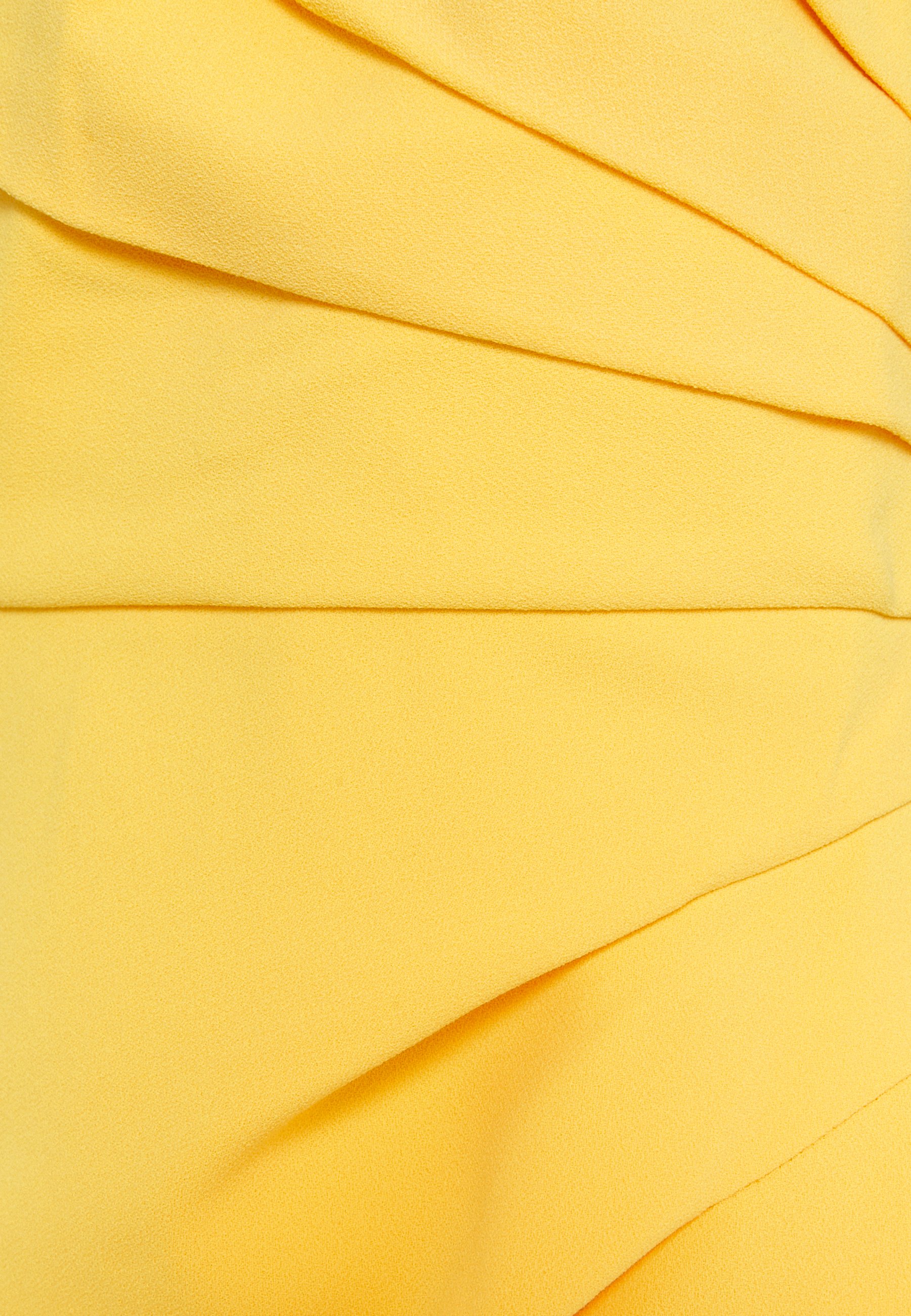 lucie midi dress in honey yellow