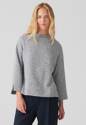 OPUS WEITE PASSFORM - Jumper - coal blue