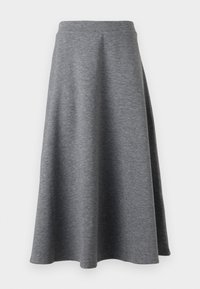 VIREFLECT WIDE MIDI - A-line skirt - medium grey melange