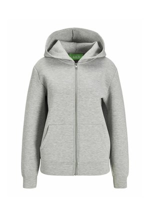 JJXX KAPUZEN JXEMMA  - Užtrauktuku užsegamas treningas - light grey melange