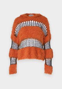 The Ragged Priest CORRUPTION HOODIE EYELASH - Džemperis - orange/black