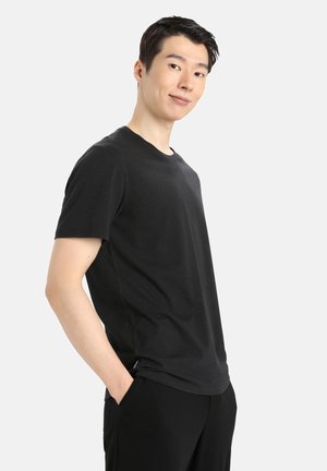 MERINO CENTRAL CLASSIC SS TEE - Sport T-shirt - black