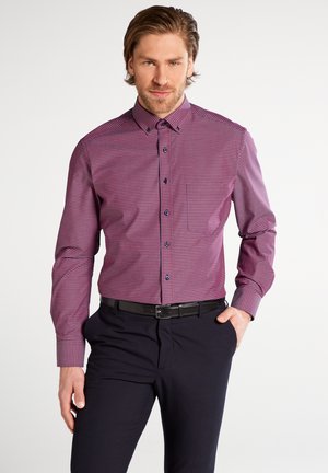 FITTED WAIST - Shirt - rot/blau