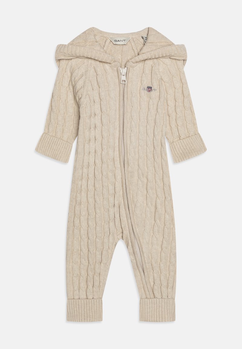 GANT BABY CABLE SHIELD ONE PIECE UNISEX - Kombinezonas - light beige melange