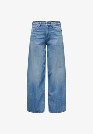 ONLY, BARREL FIT JEANS ONLTAYLOR MID WAIST BARREL FIT JEANS - Wide Leg - medium blue denim