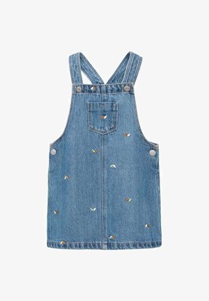 EMBROIDERED PINAFORE - Haljina od trapera - blue