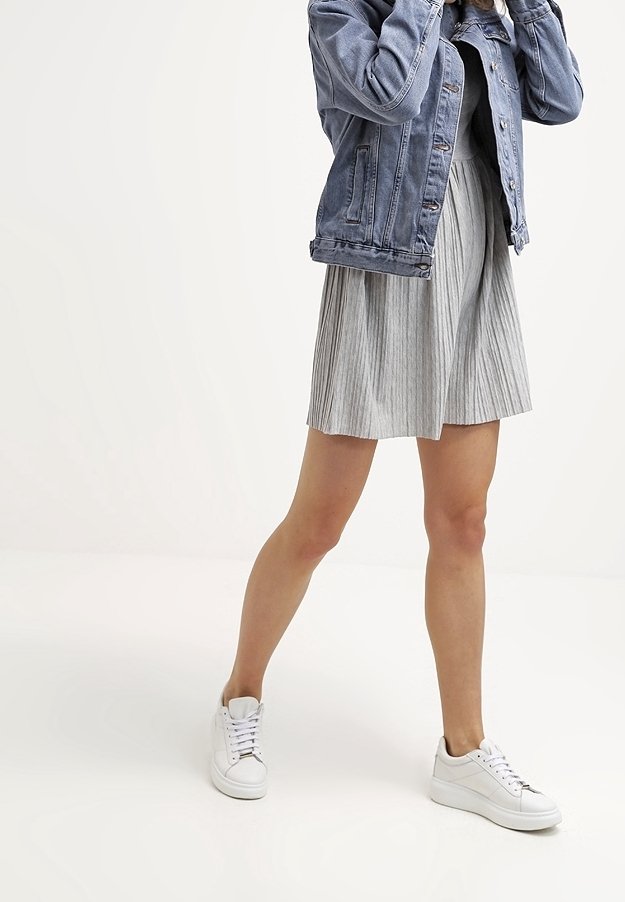 Topshop Jersey dress - light grey - (Pre-owned) - Zalando.ie