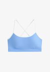 LIGHT-SUPPORT COMFORTLUX SPORTS BRA WITH PIPING - Light support sports bra - blue