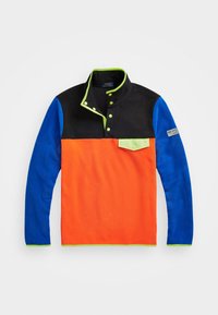 NAPMOCKM LONG SLEEVE - Suéter de forro polar - elite orange/multi