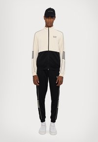 EA7 Emporio Armani TUTA SPORTIVA - Tracksuit - sand/black