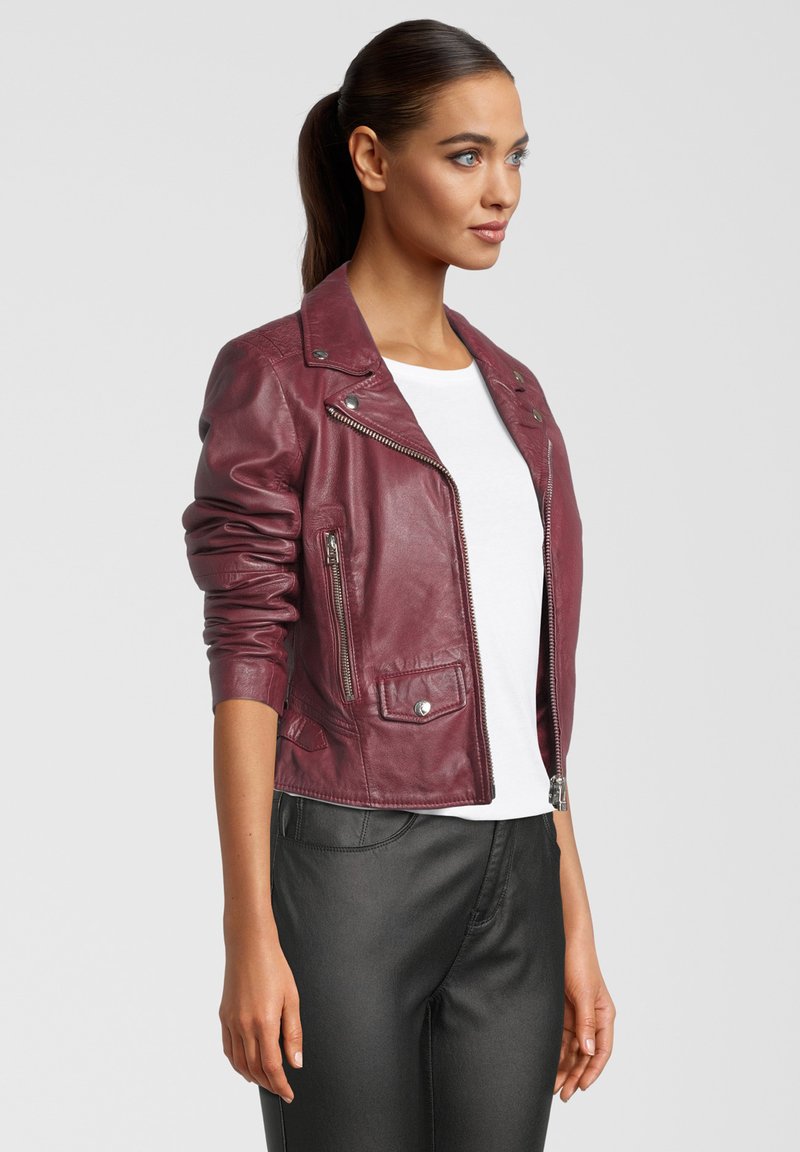 Damen Leichte Jacken | Goosecraft GC CATO Lederjacke red port/dunkelrot - GL28774 Damen Leichte Jacken | Goosecraft GC CATO Lederjacke red port/dunkelrot - GL28774