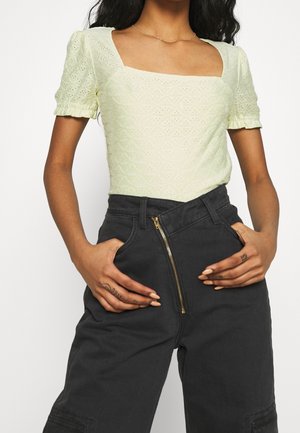 T-shirt med print - light green