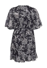 Kaffe Curve Denné šaty - black turtledove paisley