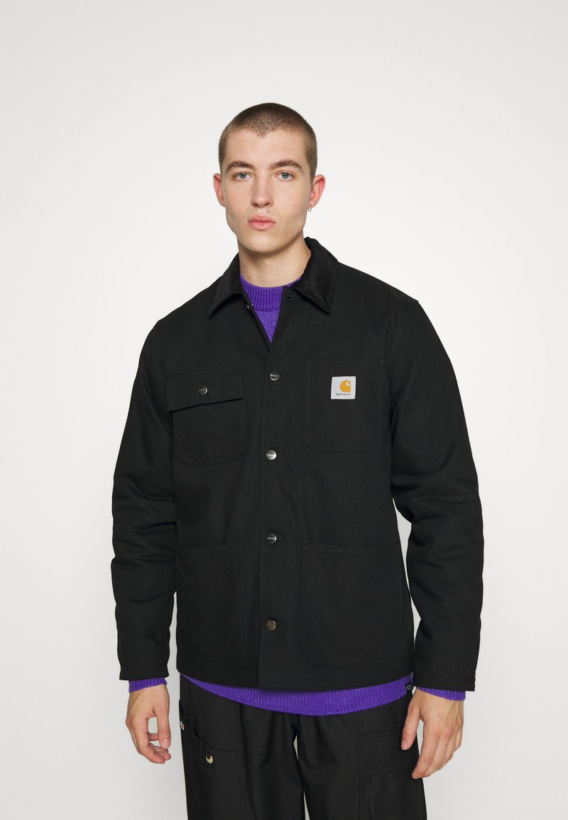 Carhartt WIP MICHIGAN COAT DEARBORN - Light jacket - black/rigid/black ...