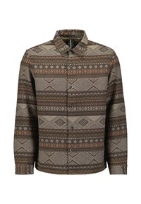 NO EXCESS PATTERNED JACQUARD - Summer jacket - taupe