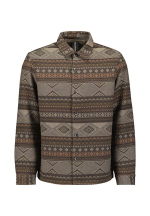 NO EXCESS PATTERNED JACQUARD - Lichte jas - taupe