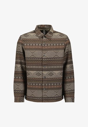 NO EXCESS PATTERNED JACQUARD - Summer jacket - taupe