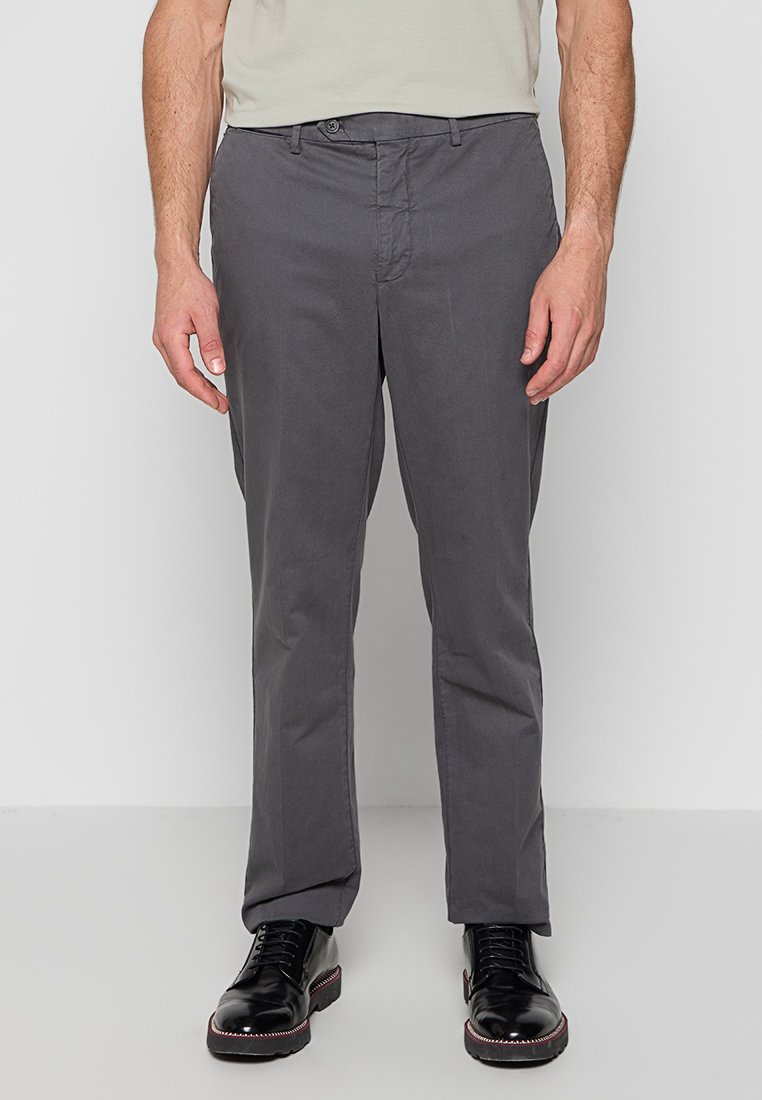 Hackett London Chino donkergrijs