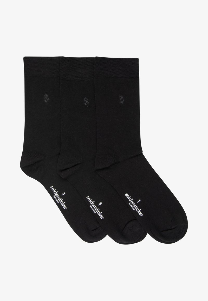 Seidensticker 3 PACK - Chaussettes - schwarz