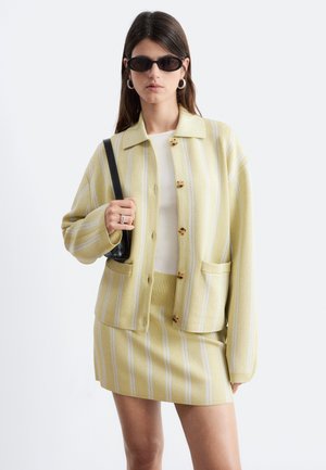 & OTHER STORIES, Gilet - yellow white stripes