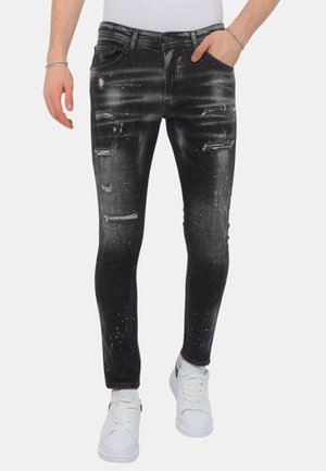 PAINT SPLATTER DESTROY STOASH - Jeans Skinny Fit - zwart