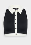 MONOCHROME - Bikini top - white/black