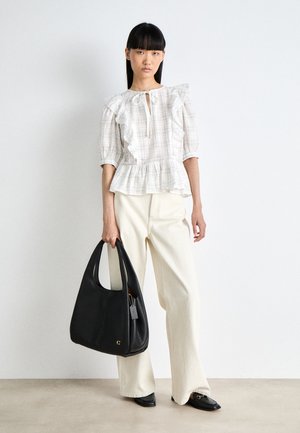 COACH, POLISHED SHOULDER - Kabelka - black