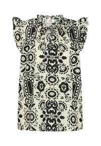 Geselecteerd, print offwhite/black