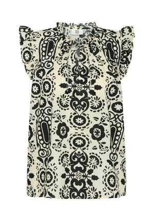 Blúzka - print offwhite/black