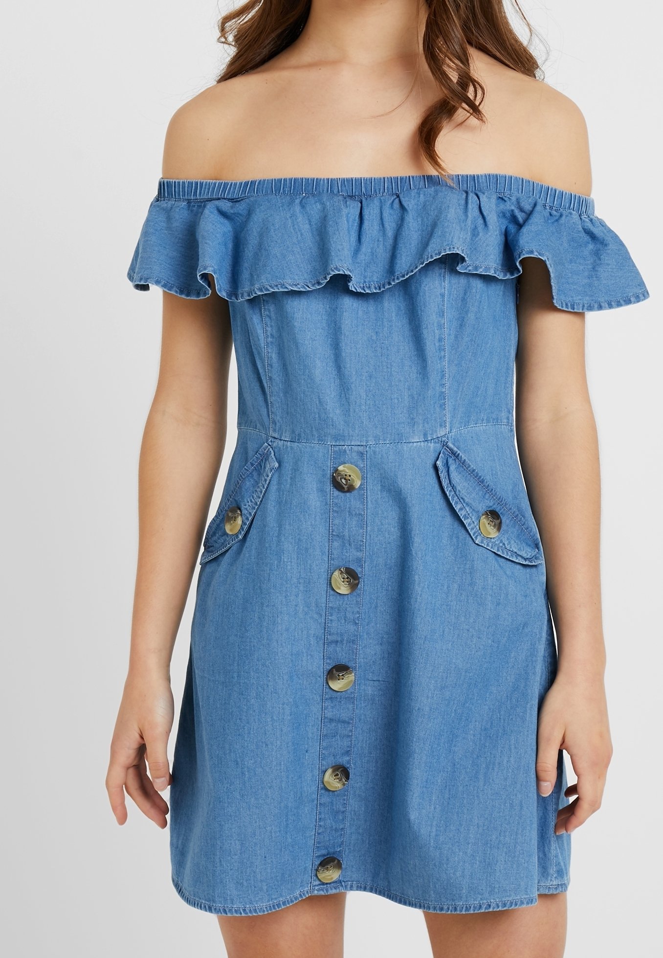 miss selfridge denim dress Miss Selfridge Petite Denim dress - blue denim - (Pre-owned)
