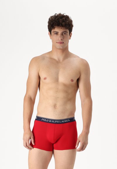 Polo Ralph Lauren TRUNK 3 PACK - Ozke boksarice - 3pk wht aop/rl red/cruise navy
