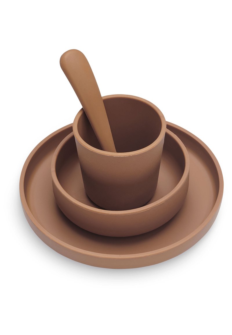 Kinder Schlafen & Träumen | Jollein CHILDREN'S DINNER SET SILICONE PALE PINK 4 PIECES Kinder Geschirrset brown/braun - AU94805 Kinder Schlafen & Träumen | Jollein CHILDREN'S DINNER SET SILICONE PALE PINK 4 PIECES Kinder Geschirrset brown/braun - AU94805