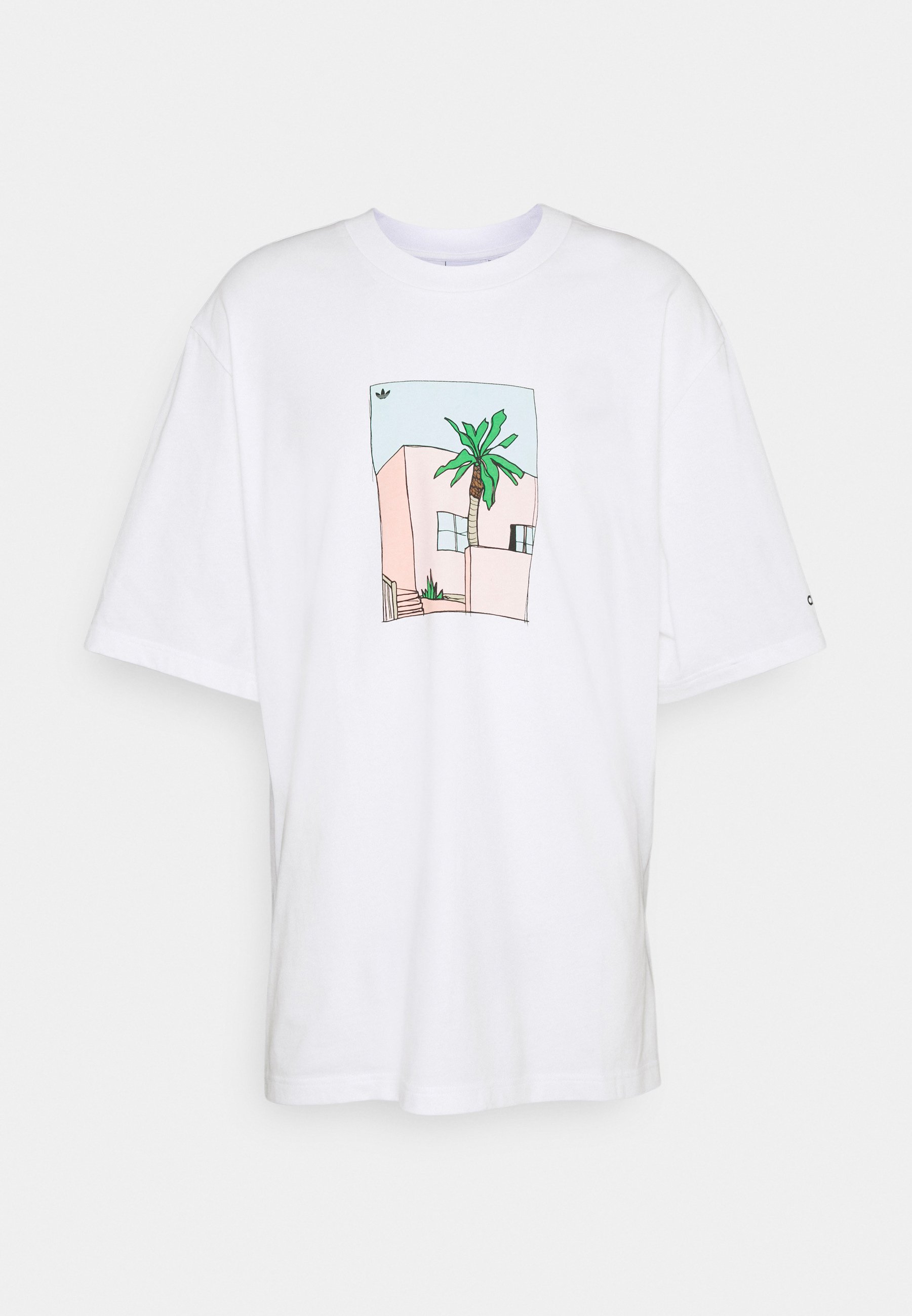 Adidas Originals Hand Drawn Tee T Shirt Print White Weiss Zalando De Adidas Originals Hand Drawn Tee T Shirt Print White Weiss Zalando De