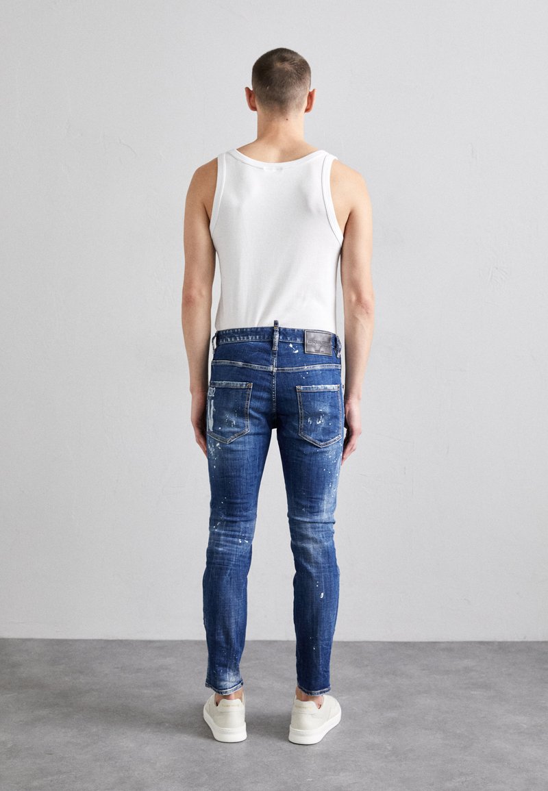 Ceinture Jean Dsquared2 - Denim Bleu Lavé, Taille S, Cuir - Fabriquée En Italie, Neuve Avec étiquettes