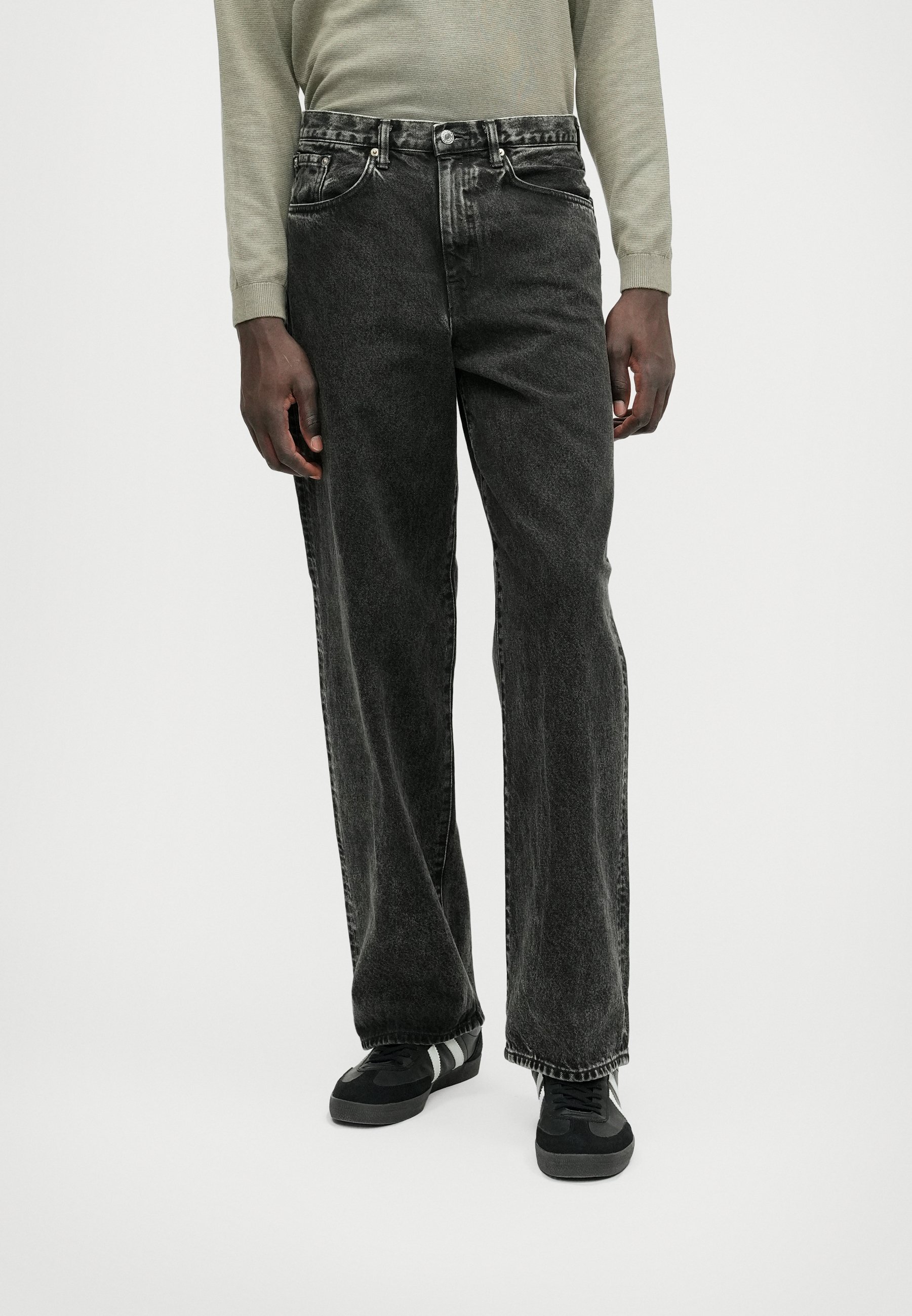 パンツ EDWIN selvage wide black denim pants W32 Edwin WIDE PANT - Relaxed fit jeans - black mid dark used/black