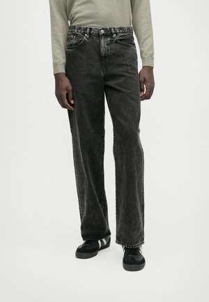 WIDE PANT - Široke kavbojke - black mid dark used