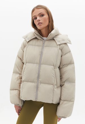 OVERSIZED JACKE MIT MODISCHEN STEPPUNGEN - Winterjas - french oak