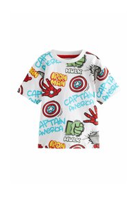 Next SHORT SLEEVE MARVEL - REGULAR FIT - Printtipaita - white