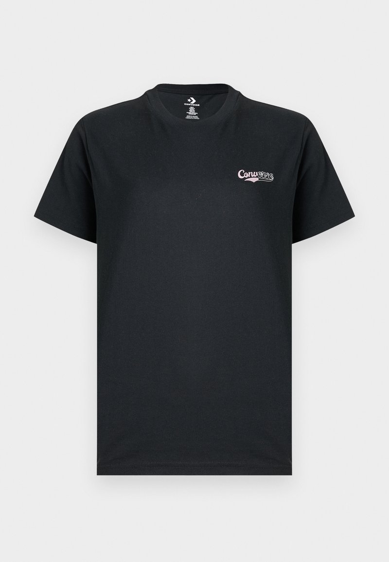 Converse T-shirt print zwart