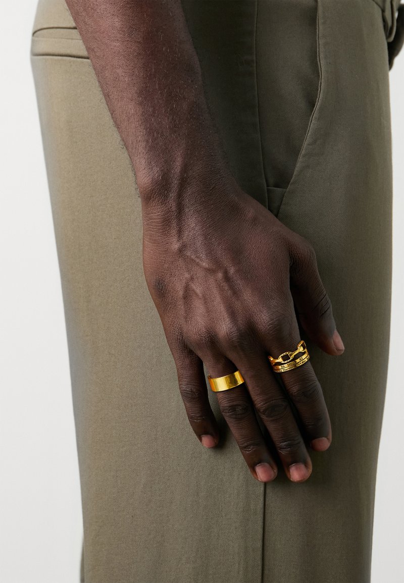 Only & Sons ONSCARTER UNISEX 7 PACK - Anillo - gold-coloured