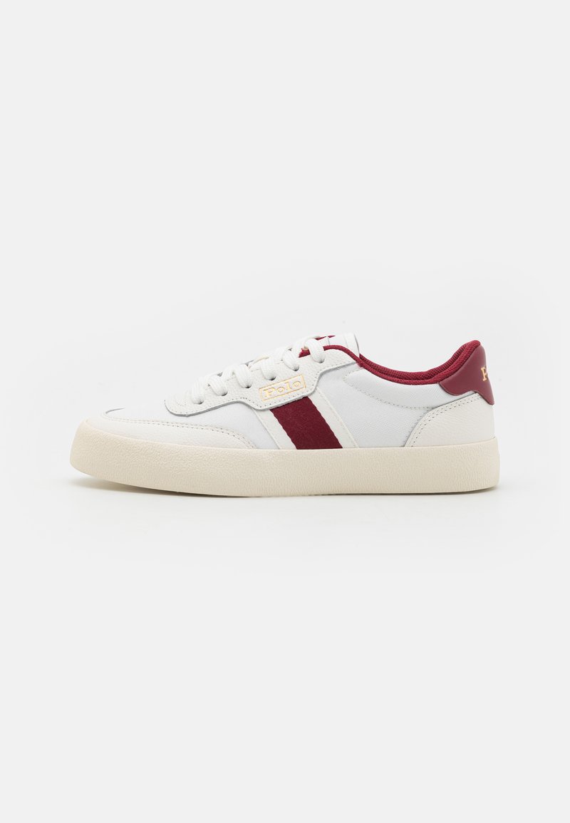 Polo Ralph Lauren COURT STRIPED - Tenisice - white/red carpet