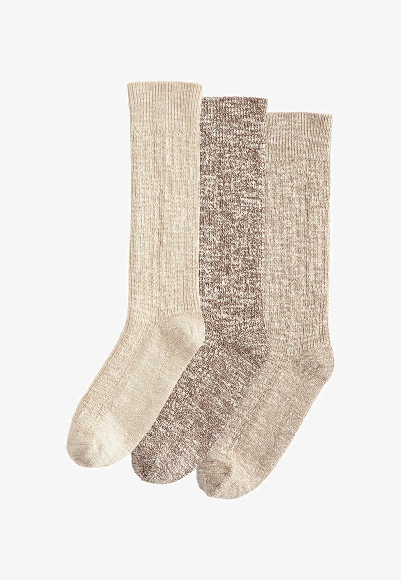 Next SLOUCHY ANKLE 3 PACK - REGULAR FIT - Ponožky - neutral