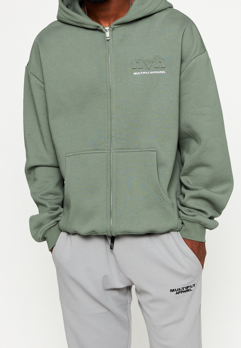 Multiply Apparel Sweat zippé - dark green