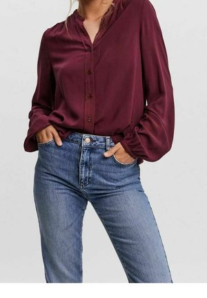 Camicia - mottled dark red
