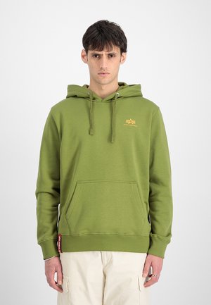 SMALL LOGO - Kapuzenpullover - moss green