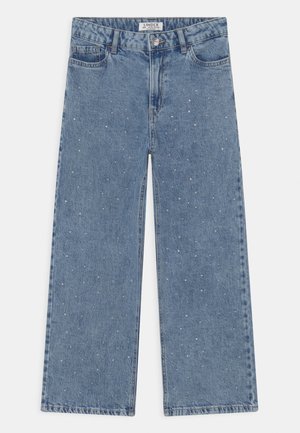 TROUSERS VILMA RHINESTONES CROPPED - Džíny Relaxed Fit - blue