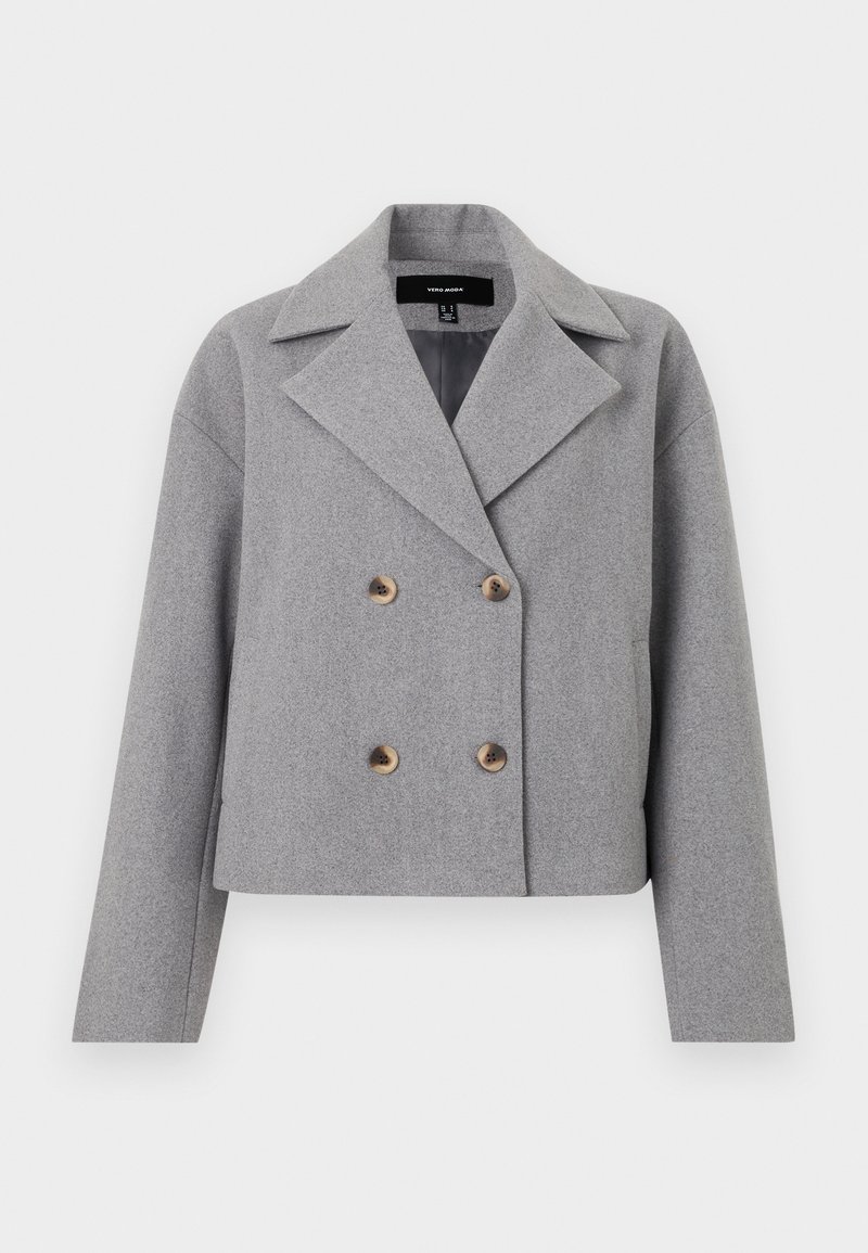 Vero Moda Halflange jas grijs gemêleerd
