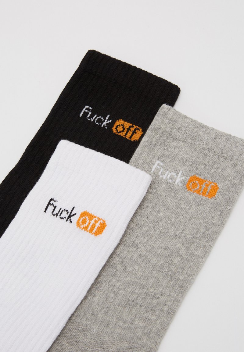 Damen Strumpfhosen | Mister Tee 3 PACK Socken black/white/light grey/schwarz - JM71629 Damen Strumpfhosen | Mister Tee 3 PACK Socken black/white/light grey/schwarz - JM71629