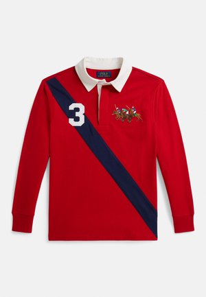TRIPLE-PONY COTTON RUGBY SHIRT - Pólóing - red