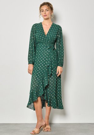 FOIL POLKA DOT - Vestito casual - green